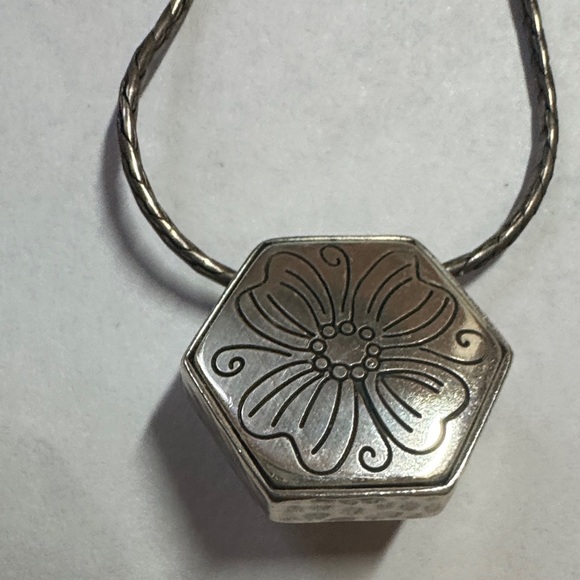 Brighton deco collection Swarovski solitaire reversible hexagon  Necklace - Picture 3 of 4